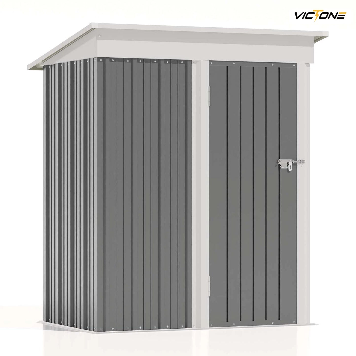 Victone Patiowell 5x3 Ft Outdoor Storage Shed With Lockable Door