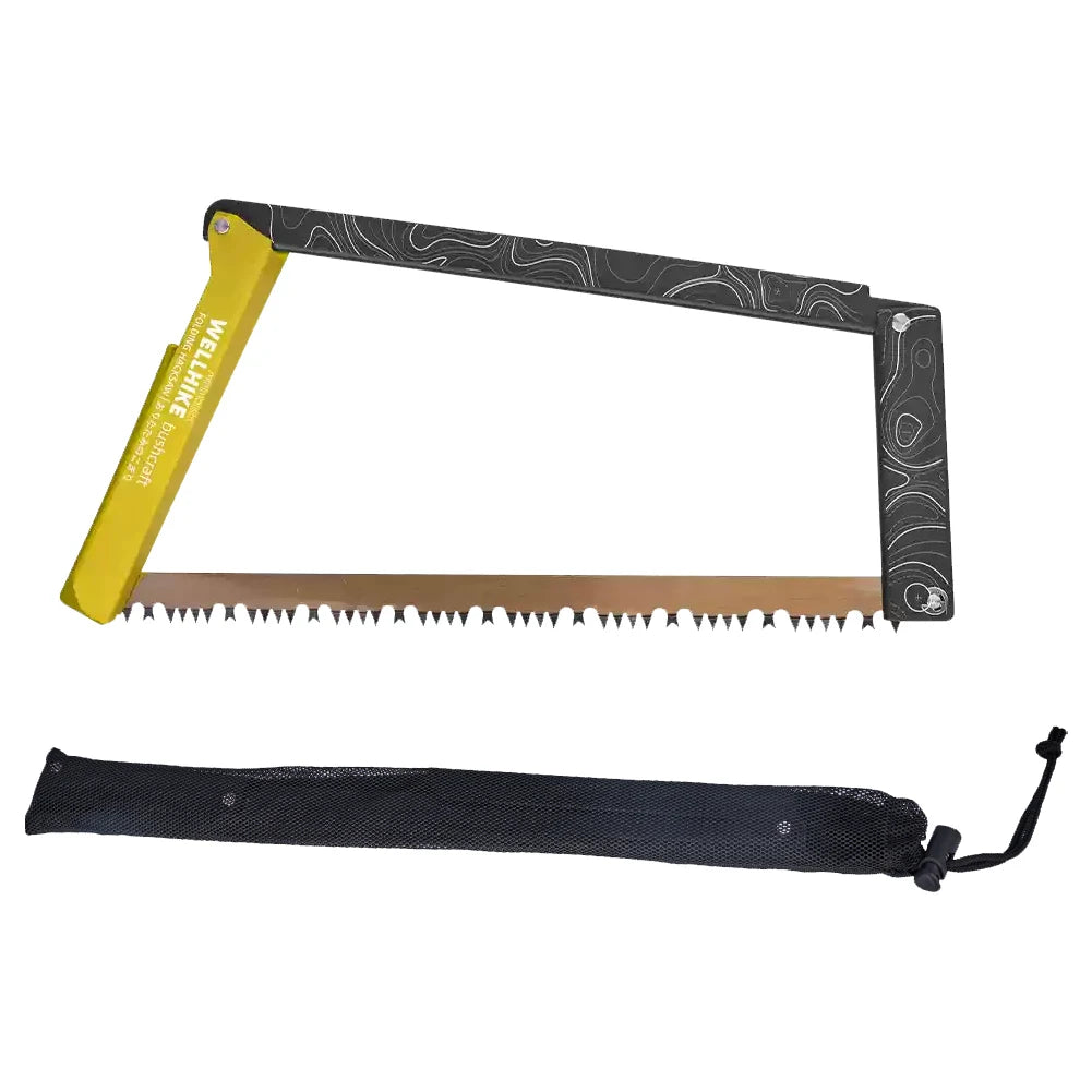 Prepare for every trail and campsite with this compact Folding Saw designed to cut wood quickly and safely for campers and survivalists everywhere.