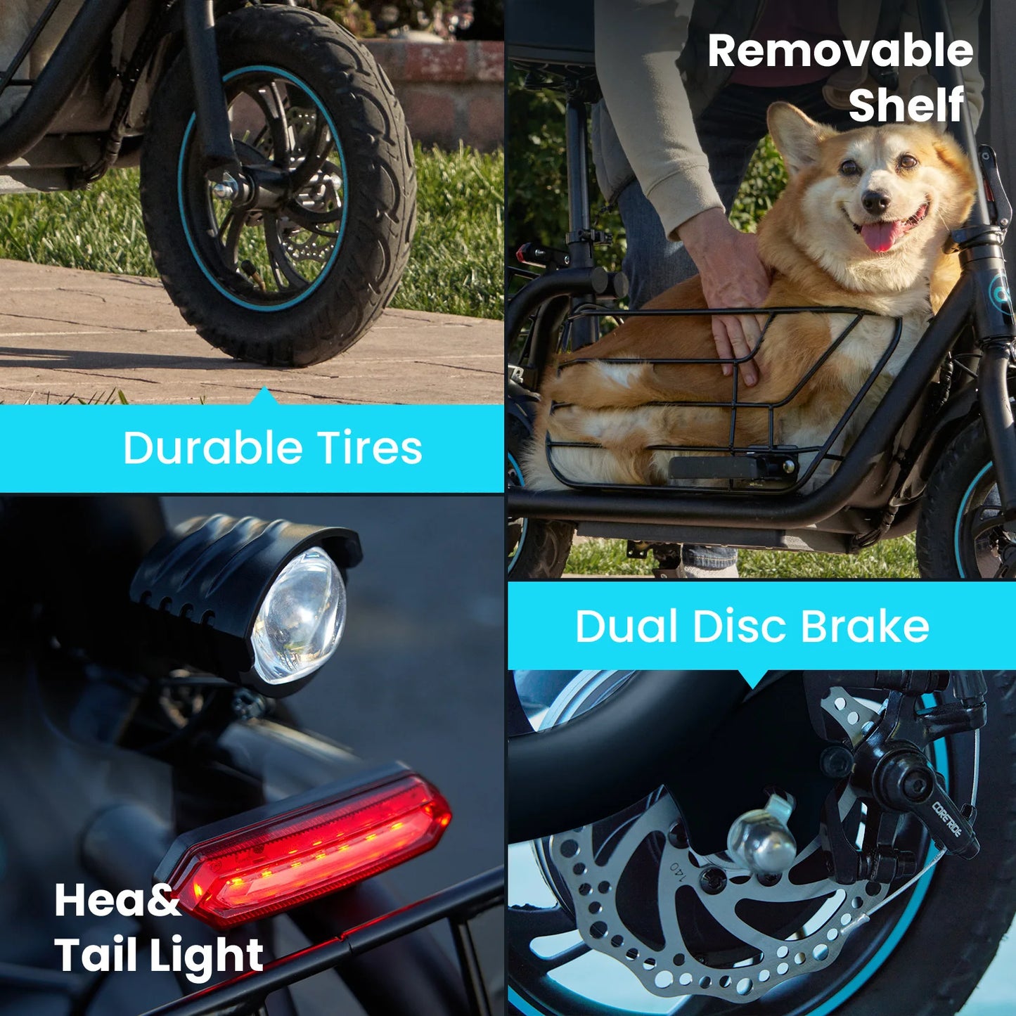 Experience Gyroor's versatile electric scooter, engineered for everyday city explorations and pet-friendly outings, delivering dependable power and a smooth ride.