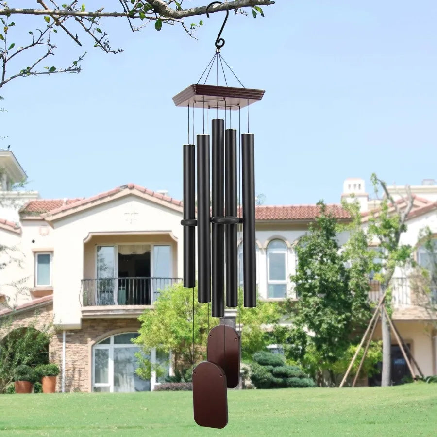 Astarin 48 Inch Sympathy Wind Chime Outdoor 5 Aluminum Tubes