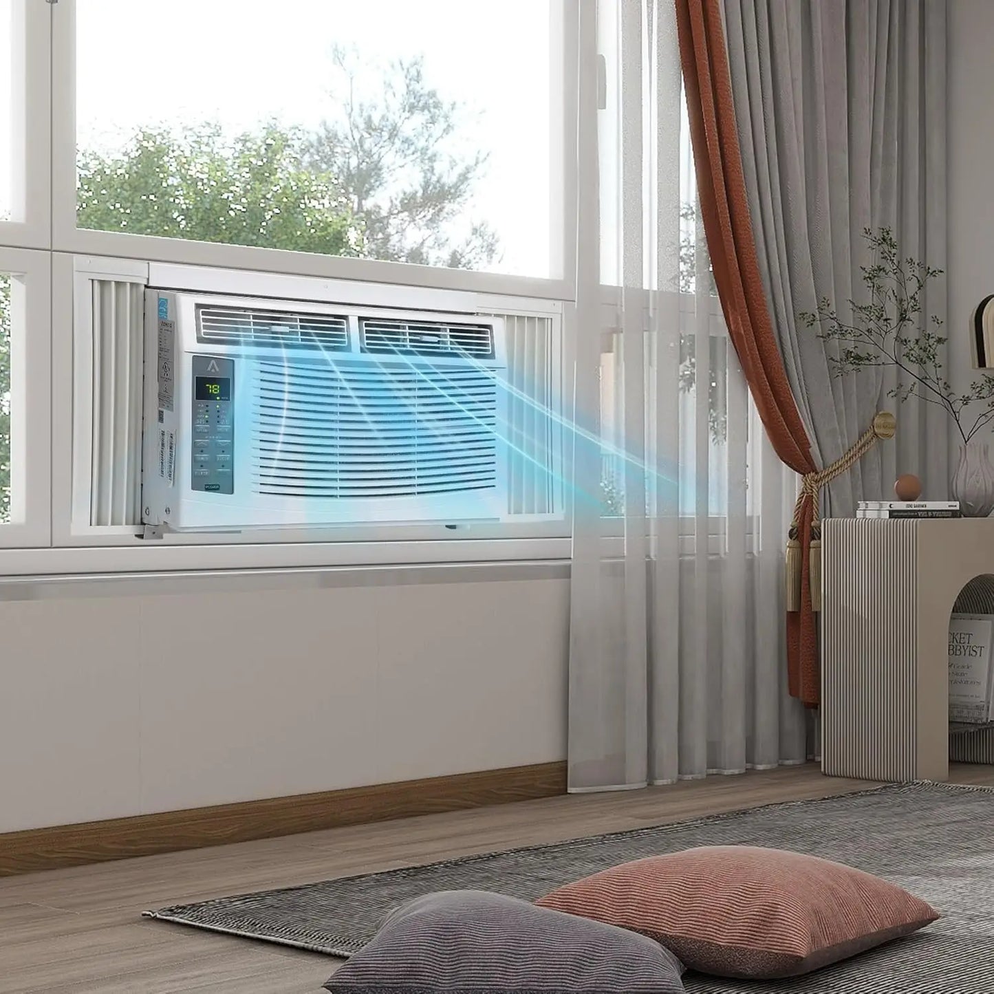 Acekool 6000 BTU Window Air Conditioner With WiFi 250 Sq Ft