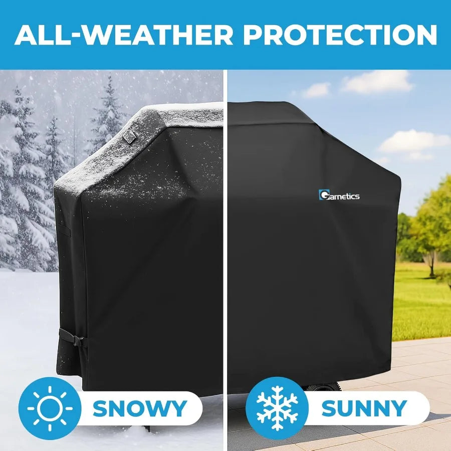 Guard your grill against sun, rain, and wind with this rugged 55 inch outdoor grill cover that keeps your BBQ ready for weekend cookouts and longer life for your investment.