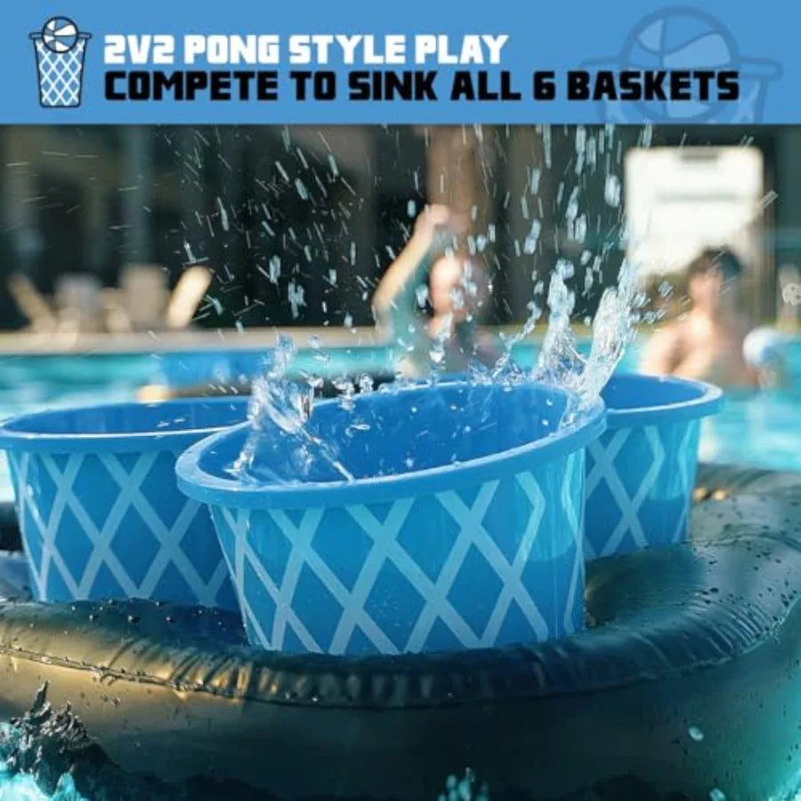 Turn every sunny day into a splashy backyard showdown with the OLOEY Inflatable Pool Pong Game.