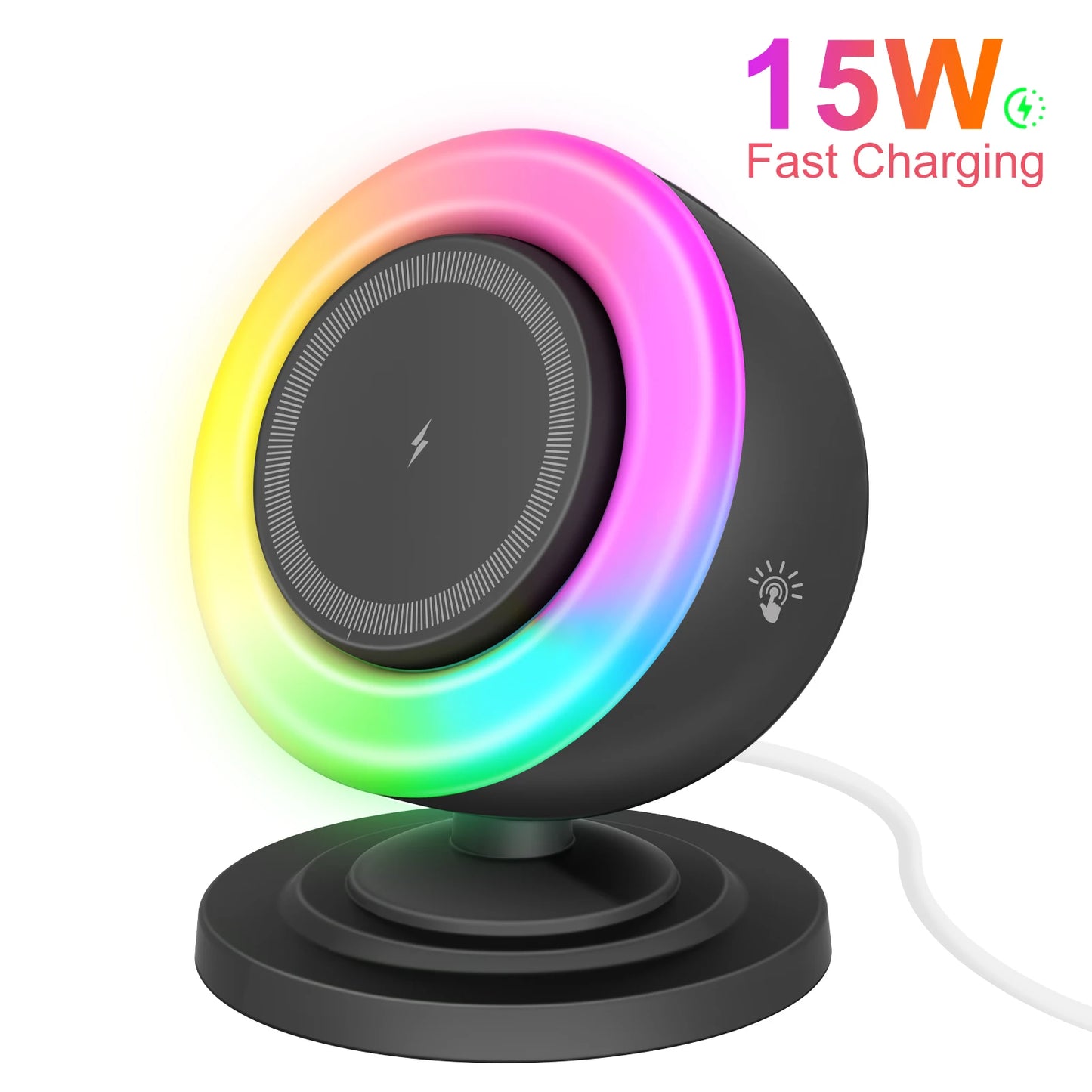 Magnetic Wireless Charger Stand 15W 4-In-1 For MagSafe iPhone 15 16 17 Pro Max