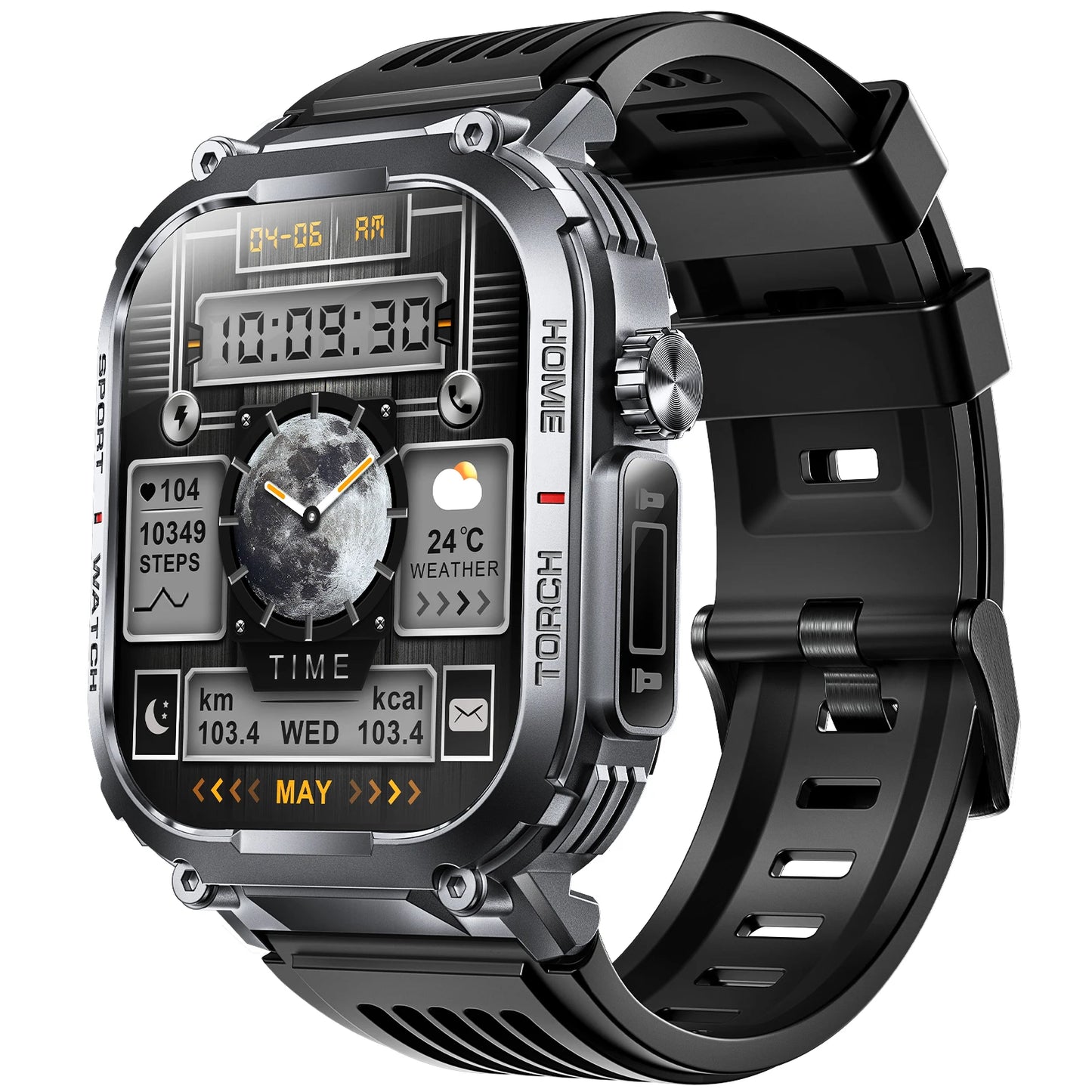 EIGIIS 2024 Smart Watch Men 3ATM Waterproof 2.02 Inch S320B Compass Heart Rate