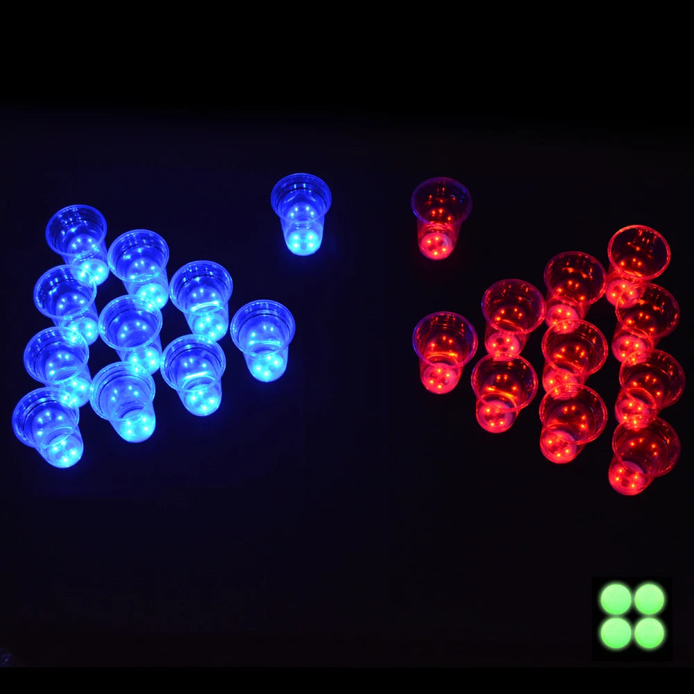 Light up your next party with this Dark Beer Pong Set that elevates every round.