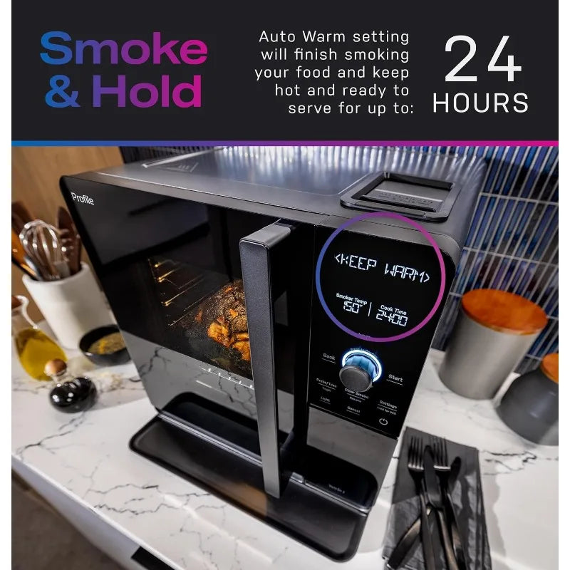 Smart Indoor Pellet Smoker With WiFi And 5 Smoke Control Settings