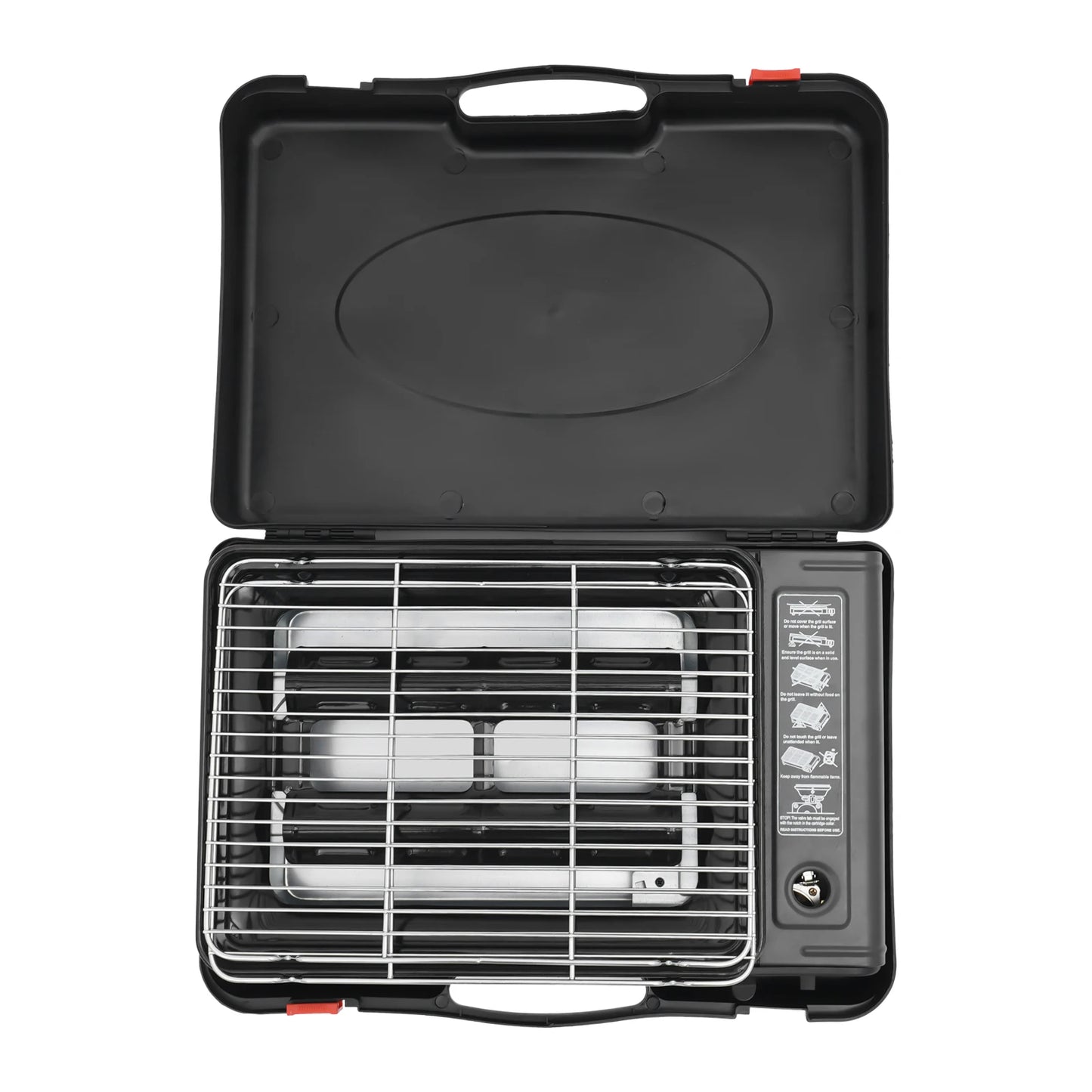 Portable Gas Barbecue Stove With Carrying Case For Camping RV Trips