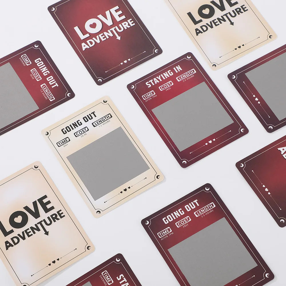 Love Adventure Scratch Off Date Ideas For Couples With Over 40 Cards QR Code Surprises Decision Coin And Blank Cards