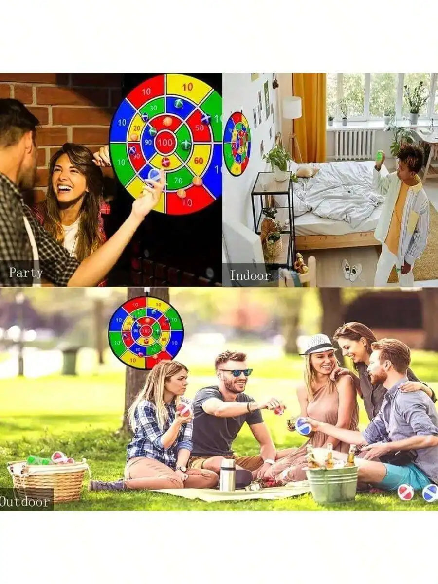 Experience safe, active fun with the NONECN 29 inch dart board designed for you and your family.