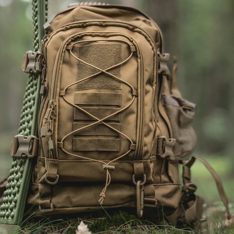 Gear up for rugged adventures with the LQARMY 65L Outdoor Tactical Backpack, built to endure harsh conditions, ride comfortably on your back, and keep your gear organized as you push farther into remote trails.