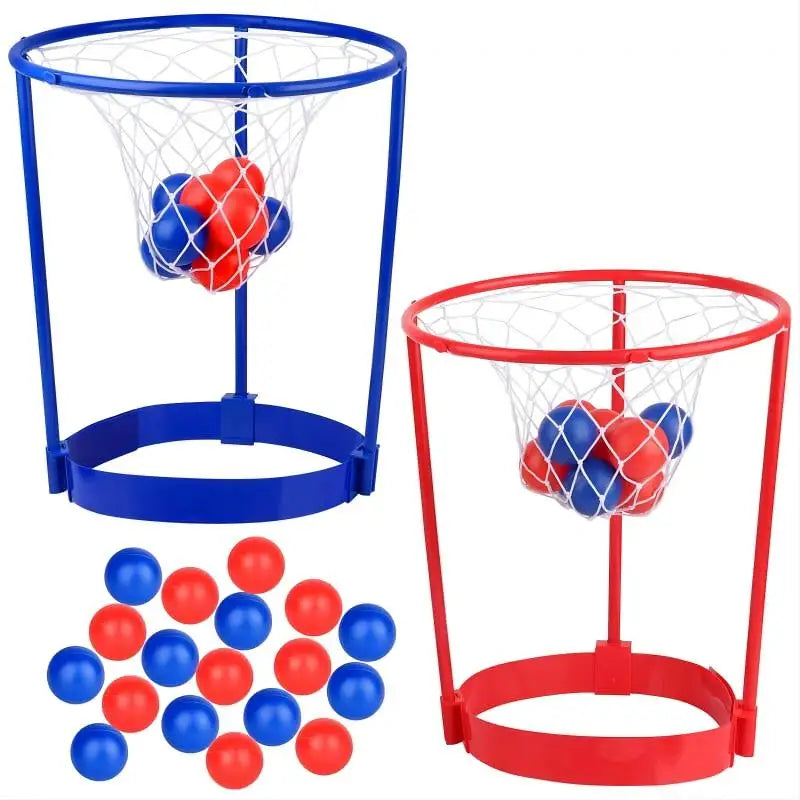 2 Pack Head Hoop Basketball Game Set For Kids And Adults With Adjustable Nets