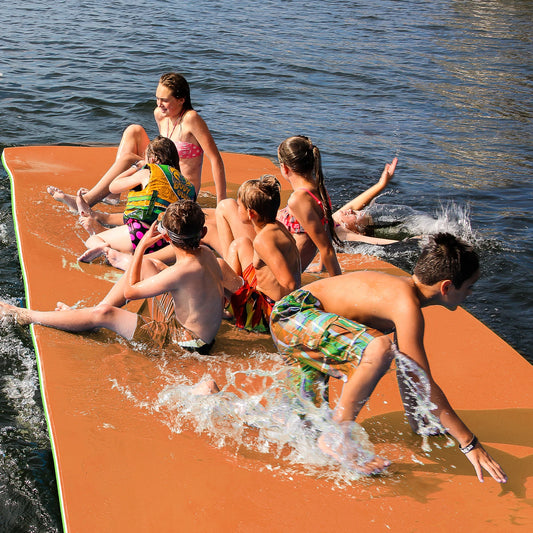 Kieperi 12 Ft 3 Layer XPE Lily Pad Floating Mat Double Sided Water Mat