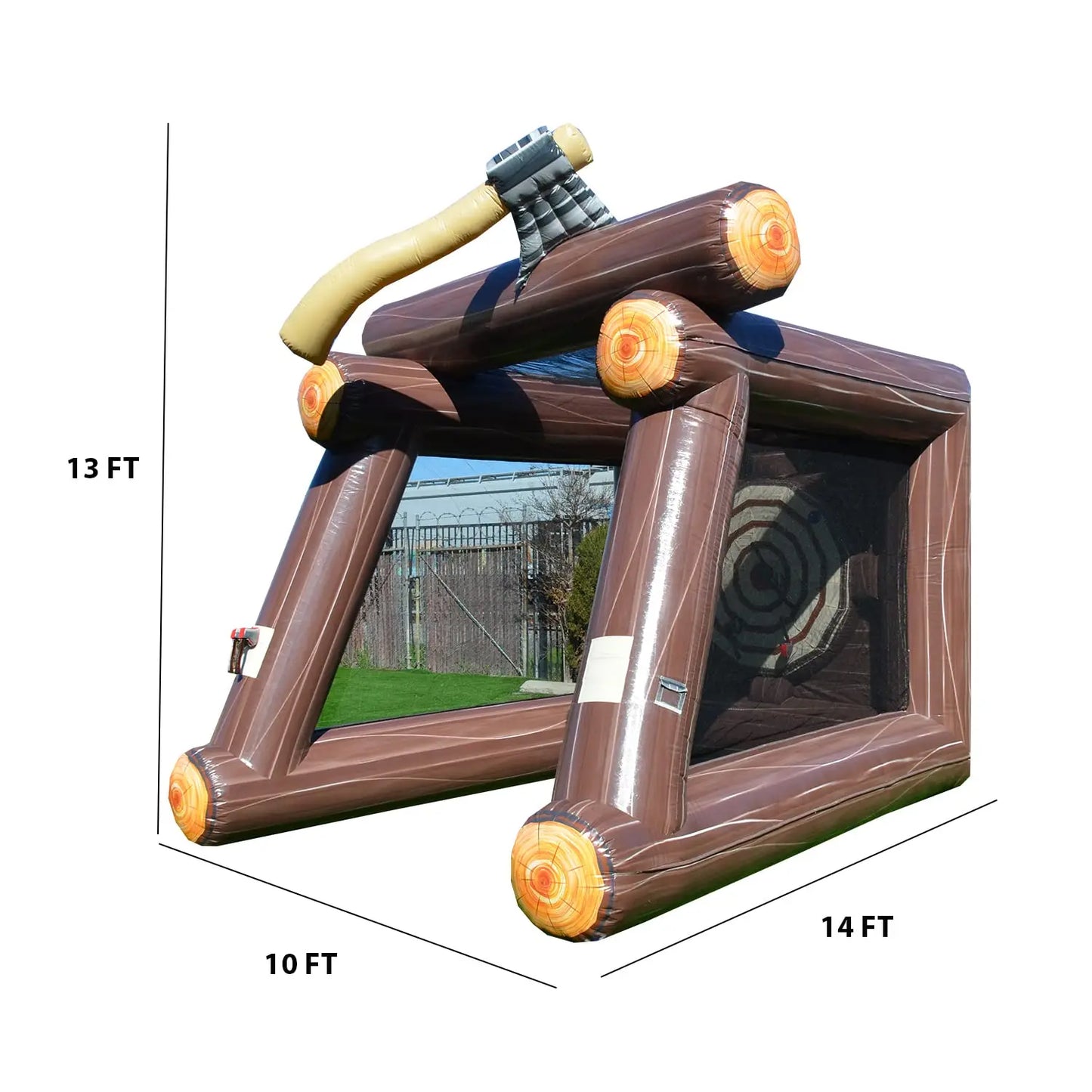 Ejia 13 Ft Inflatable Axe Throwing Target Game With Blower And Foam Axes