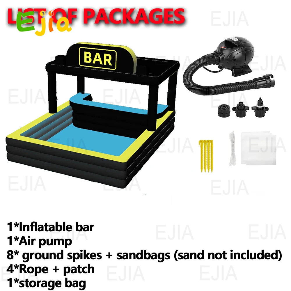 Ejia 16x13ft Outdoor Inflatable Pool Bar Tent For Adults And Kids