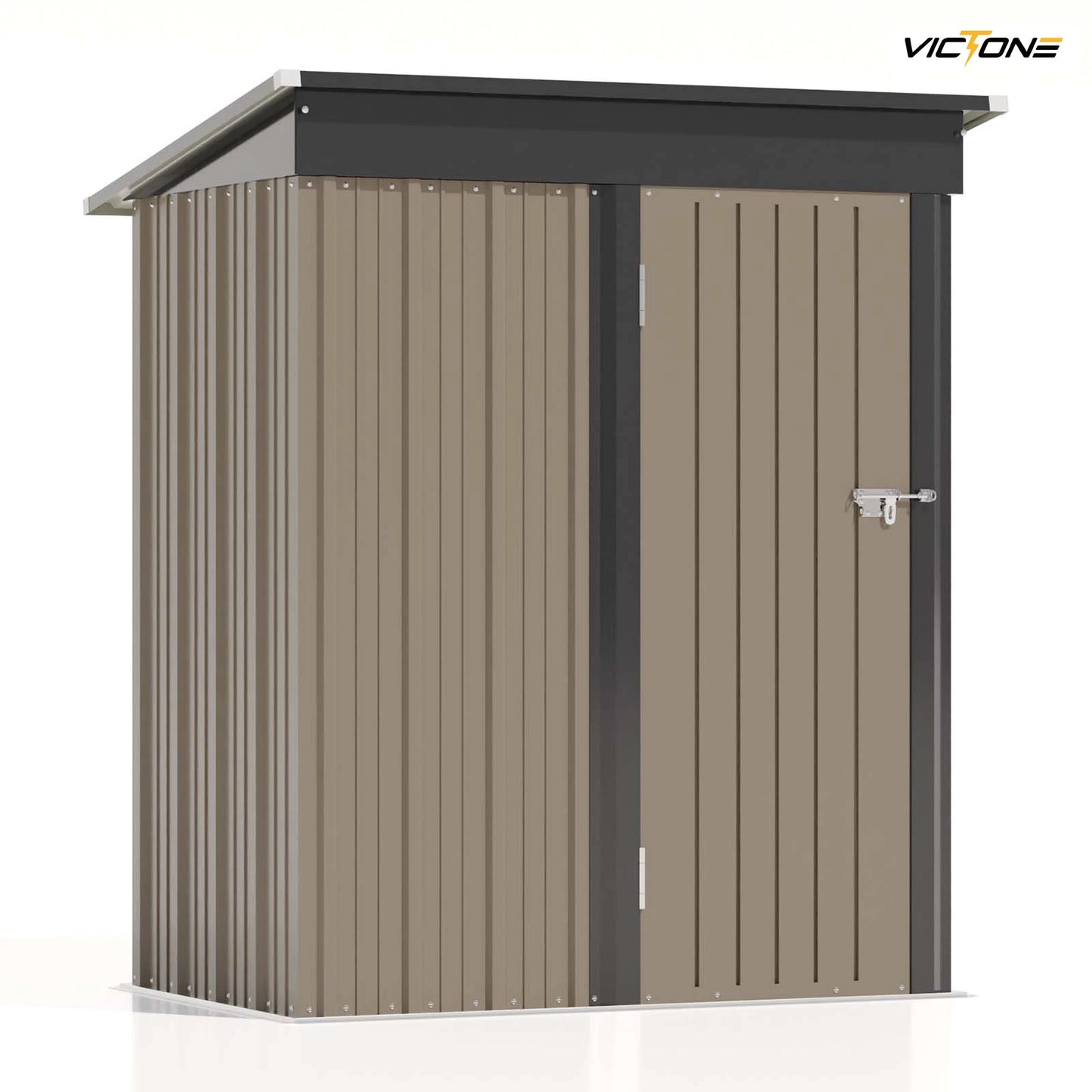 Victone Patiowell 5x3 Ft Outdoor Storage Shed With Lockable Door