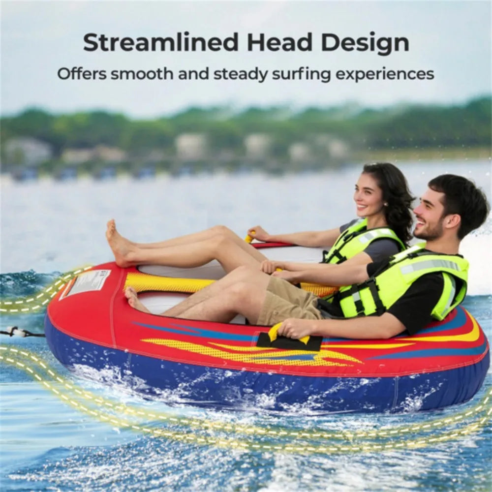 Recab brings you a Double Inflatable Tow Kayak that turns every water outing into a thrilling, family friendly adventure across oceans, lakes, rivers, and pools for hours of shared fun.