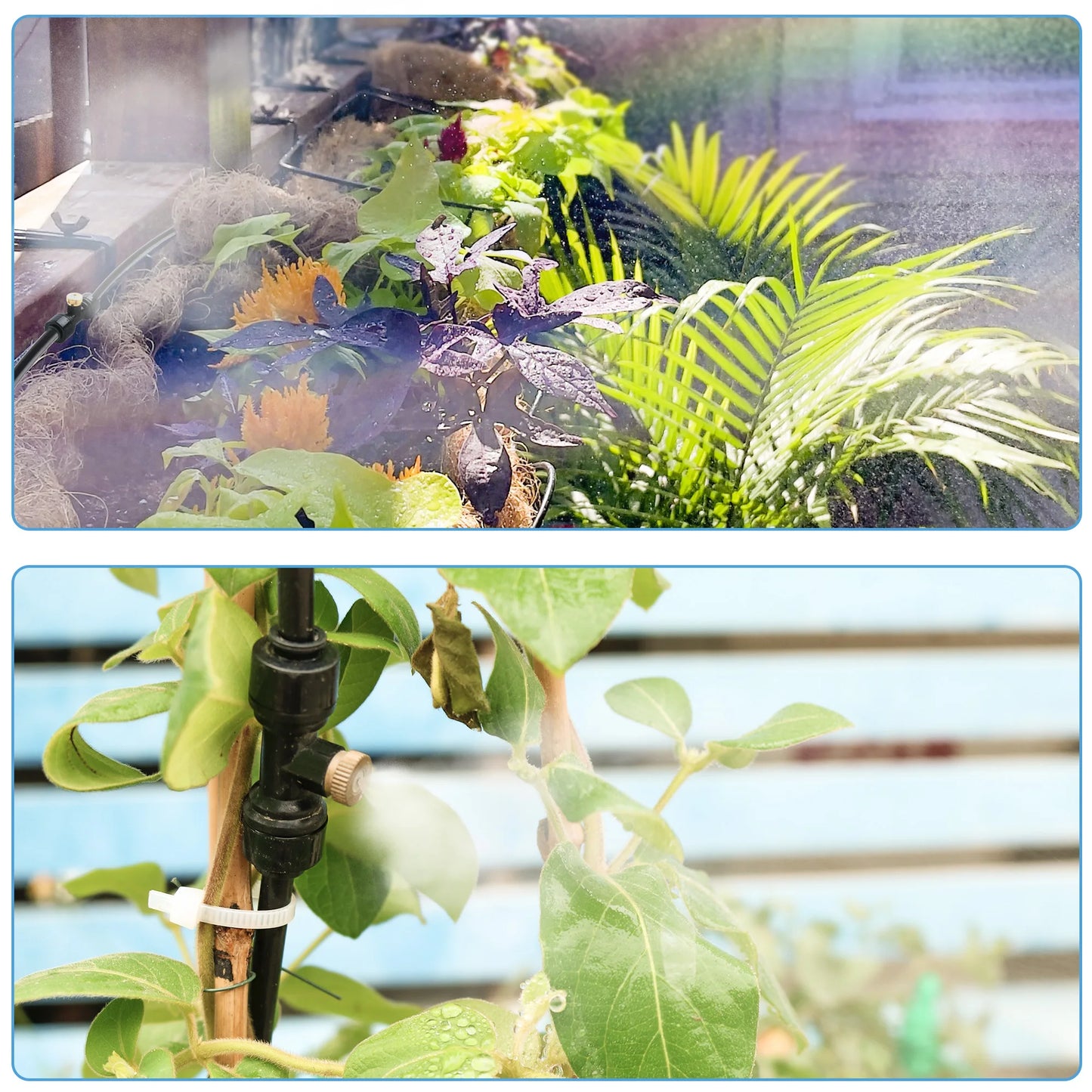 Refresh your outdoor space with this 80ft misting cooling system.