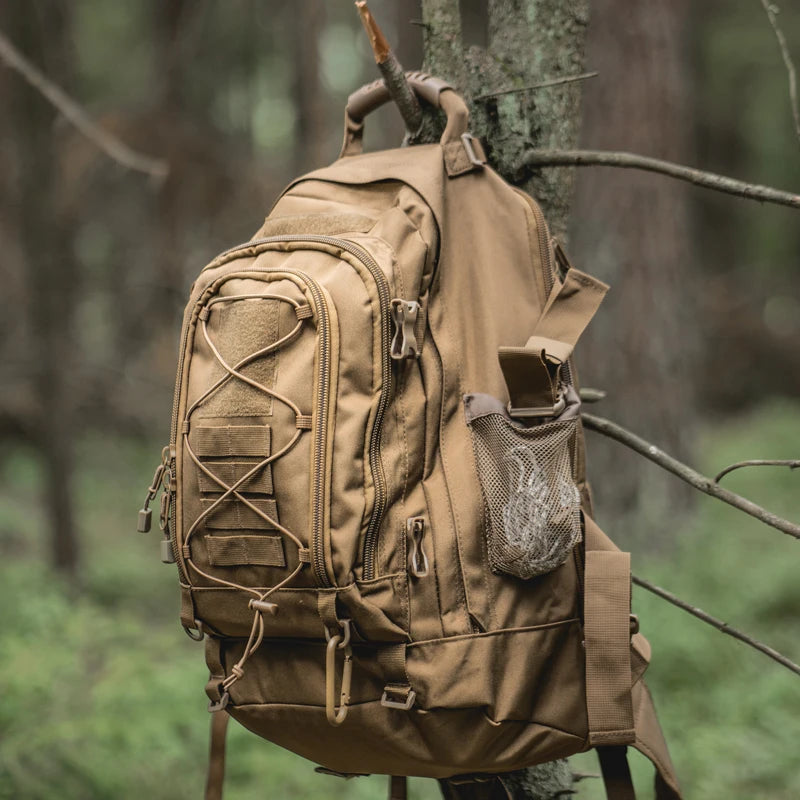 Gear up for rugged adventures with the LQARMY 65L Outdoor Tactical Backpack, built to endure harsh conditions, ride comfortably on your back, and keep your gear organized as you push farther into remote trails.