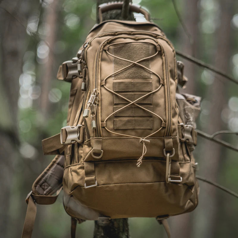 Gear up for rugged adventures with the LQARMY 65L Outdoor Tactical Backpack, built to endure harsh conditions, ride comfortably on your back, and keep your gear organized as you push farther into remote trails.