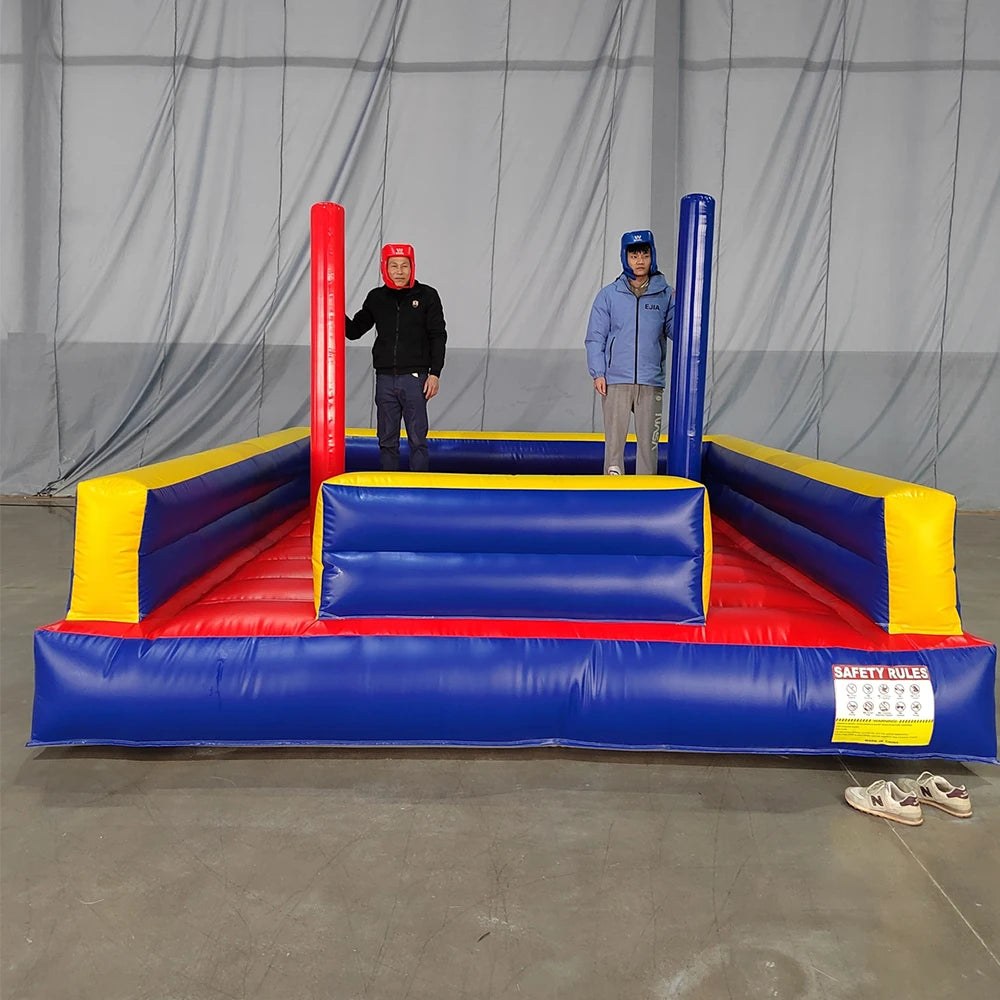 Ejia Inflatable Gladiator Arena 2 Person 13x13 Ft Outdoor Jousting Game