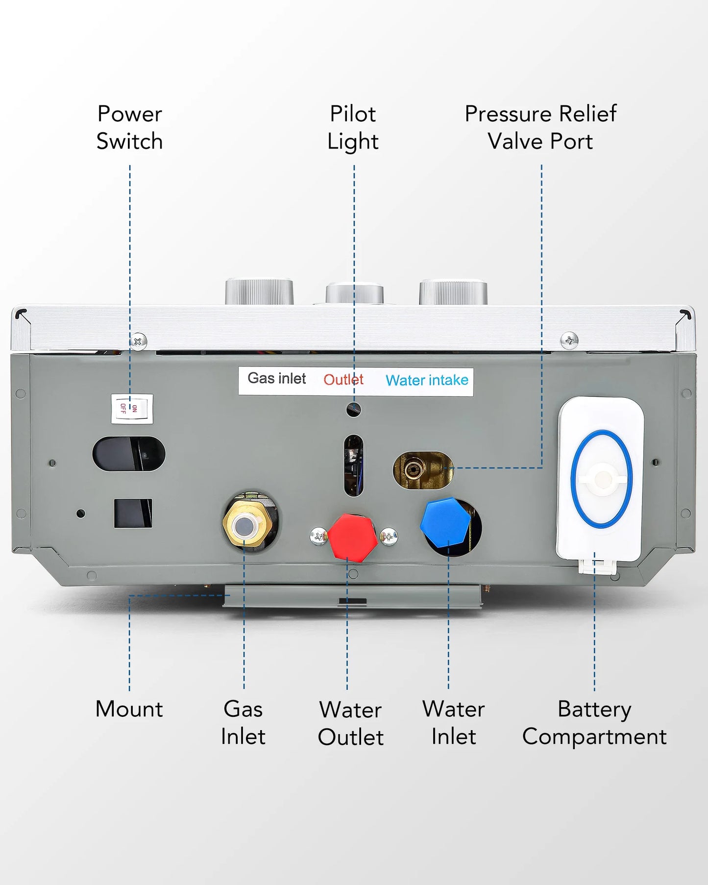 CO-Z Gas Tankless Water Heater 8L-18L Propane Instant Shower Digital Display
