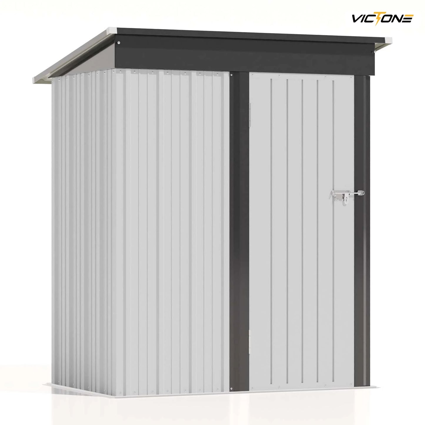 Victone Patiowell 5x3 Ft Outdoor Storage Shed With Lockable Door