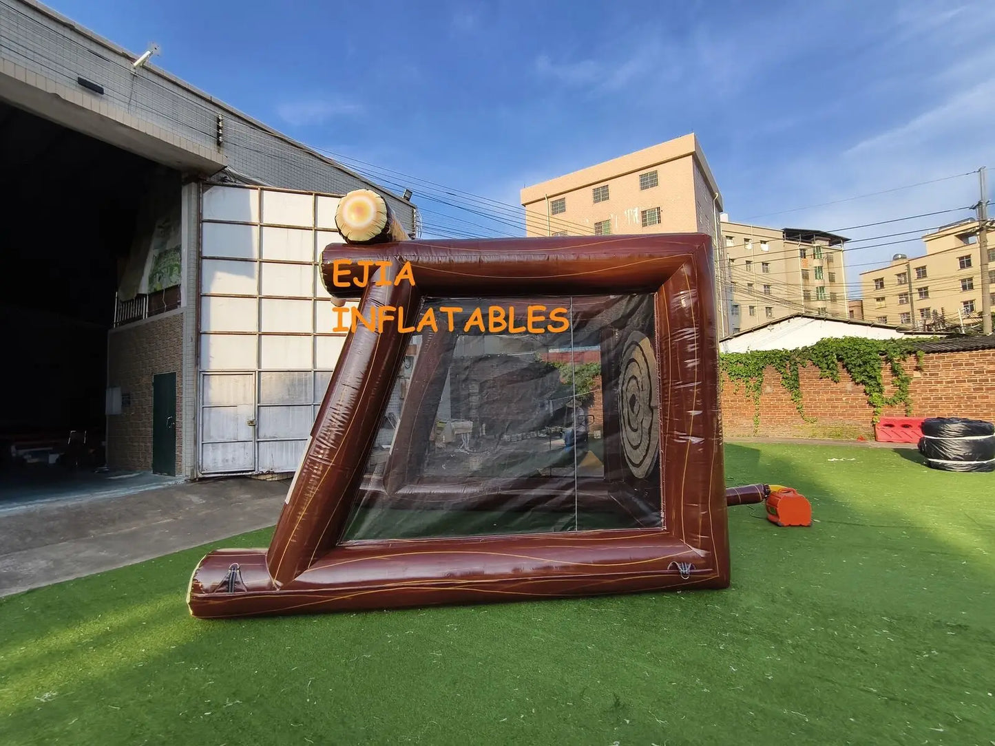 Ejia 13 Ft Inflatable Axe Throwing Target Game With Blower And Foam Axes
