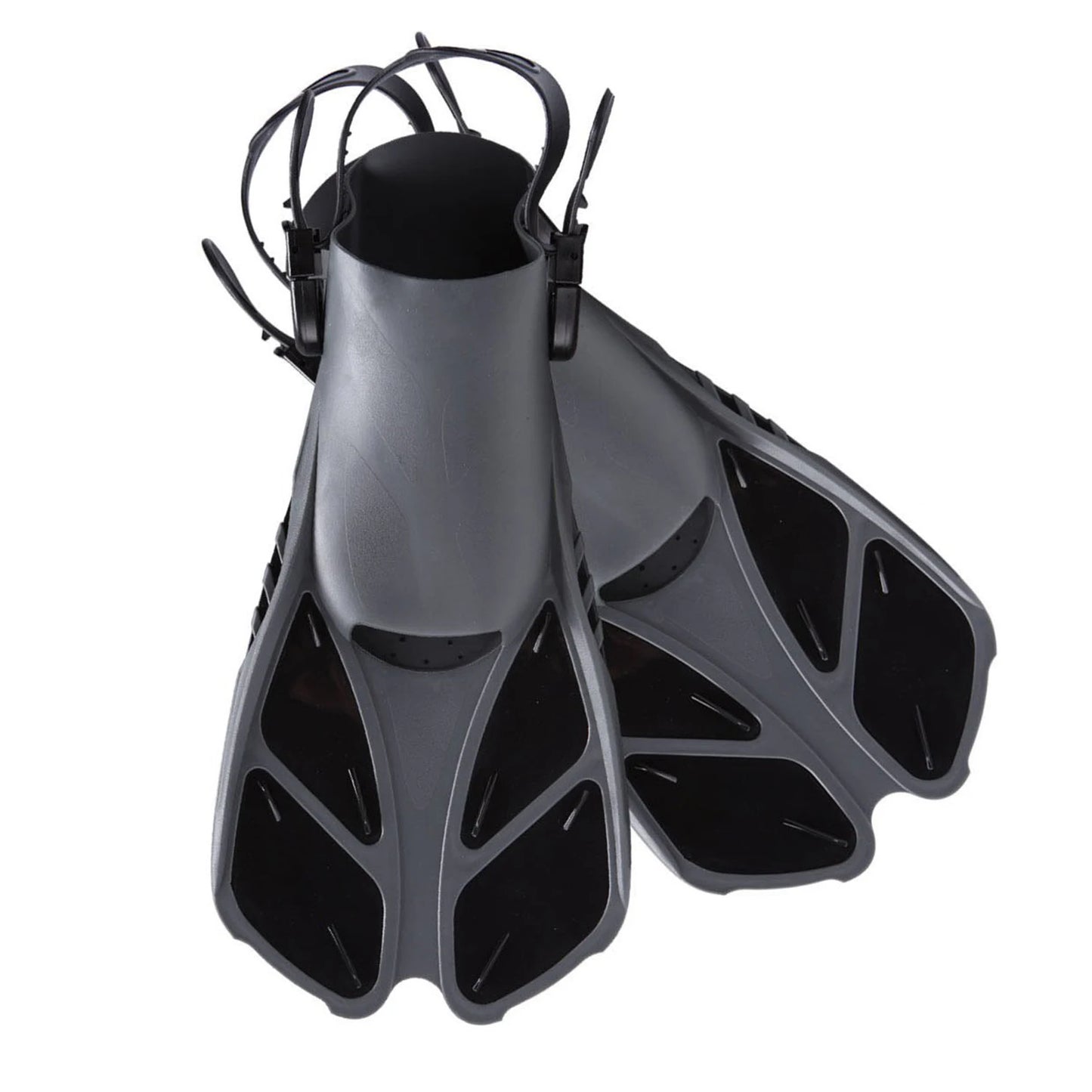 Flippers Short Adjustable Swim Fins For Scuba Diving And Snorkeling