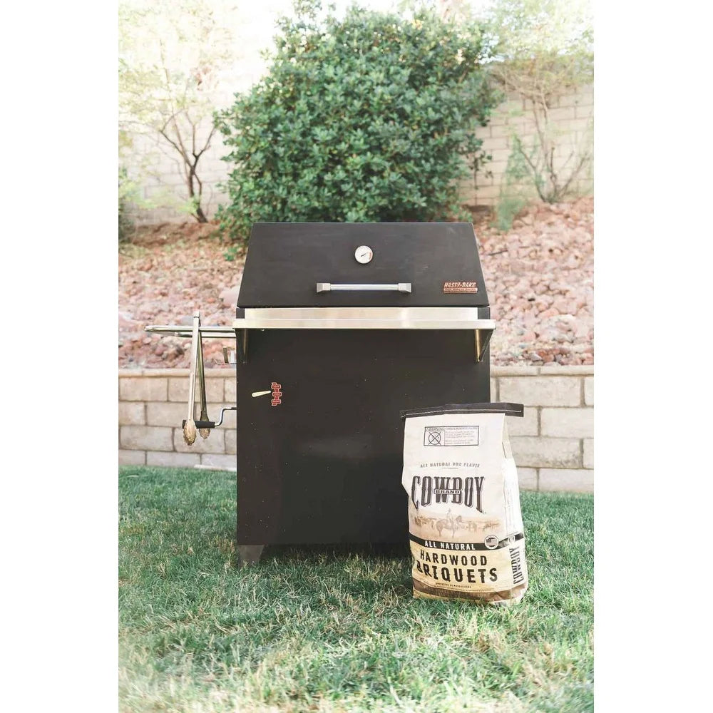 Experience authentic hardwood grilling with Cowboy Hardwood Briquets that deliver steady heat and rich, smoky flavor every time, so you can enjoy backyard cookouts with ease.