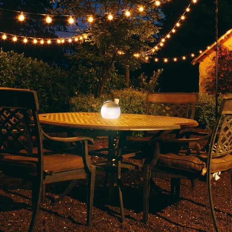 Illuminate your outdoor nights with a rechargeable LED camping light that powers up via Type C and doubles as a portable emergency power bank, keeping your camp fully charged for anywhere you roam.