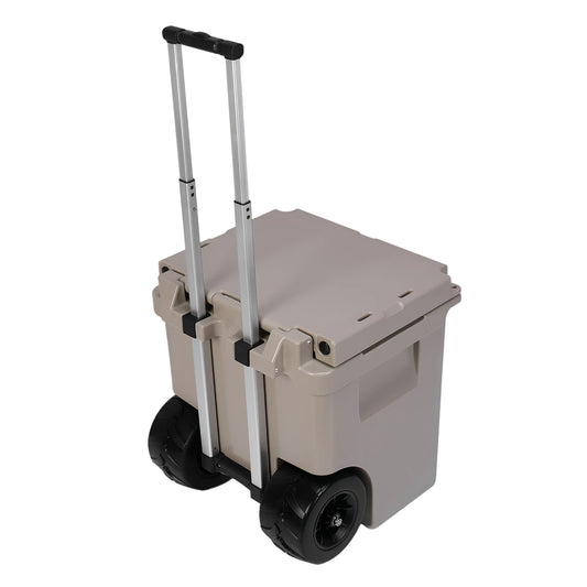 5L Insulated Wheeled Cooler With Portable Handles Leak Proof Tight Latches