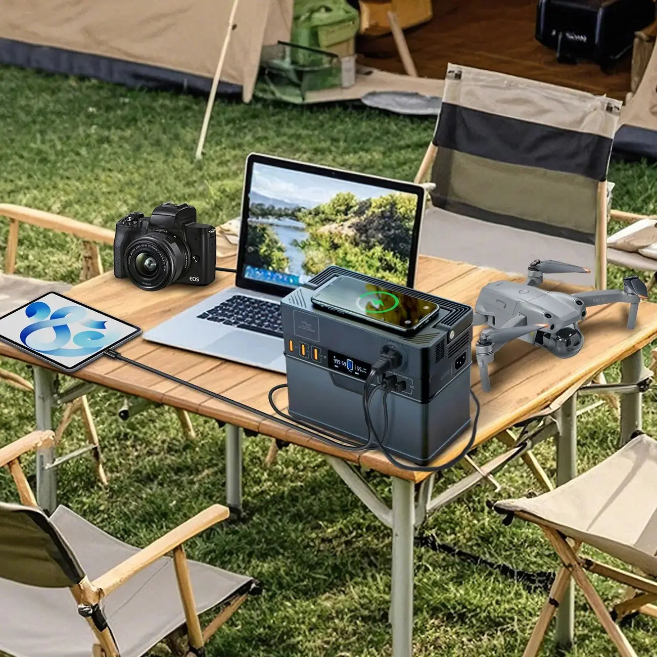 Allpowers 110V 220V AC 300W Power Station 288Wh Portable Generator