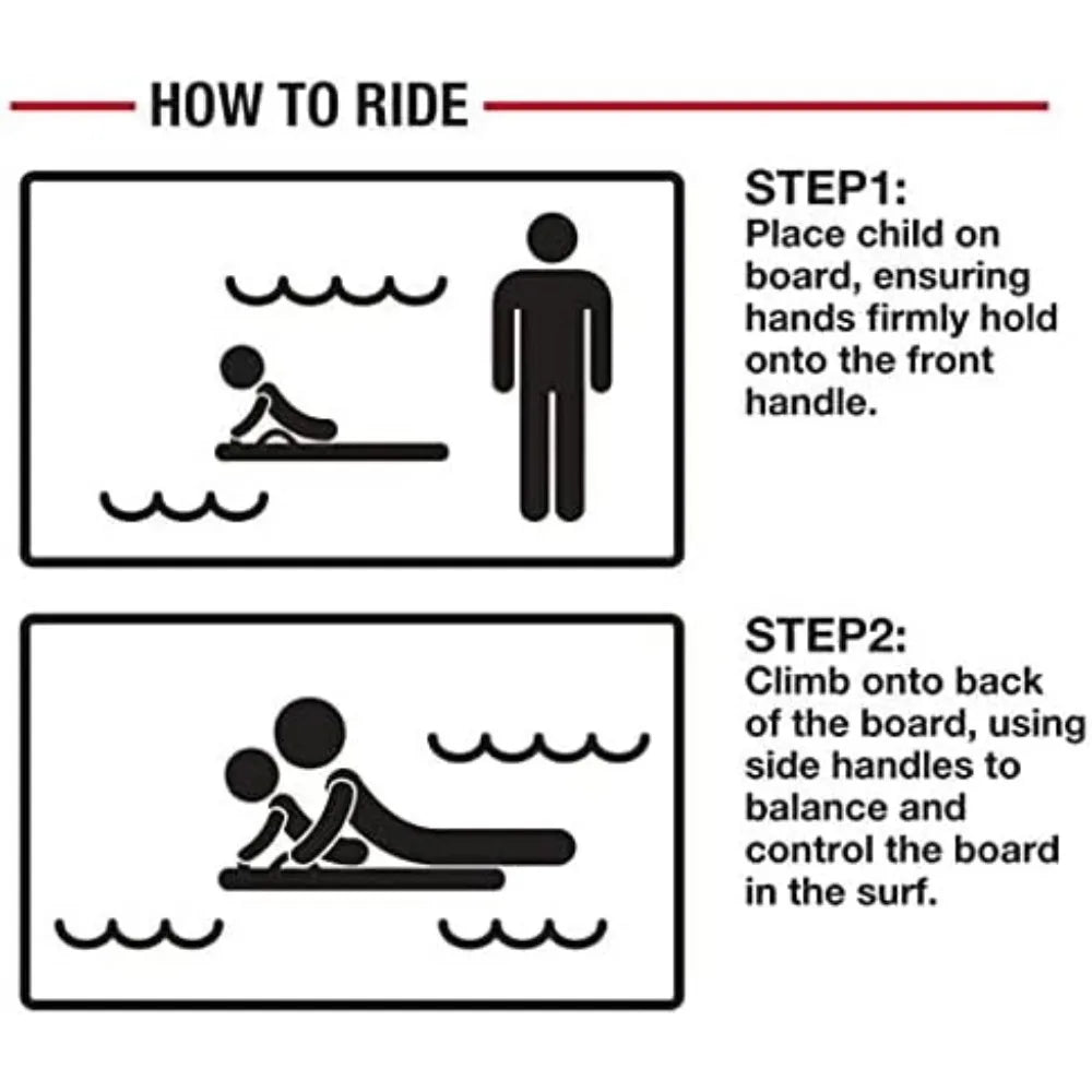 Contour Surf DuoSlider 45'' Body Board Bodyboards with Handles Surfboards