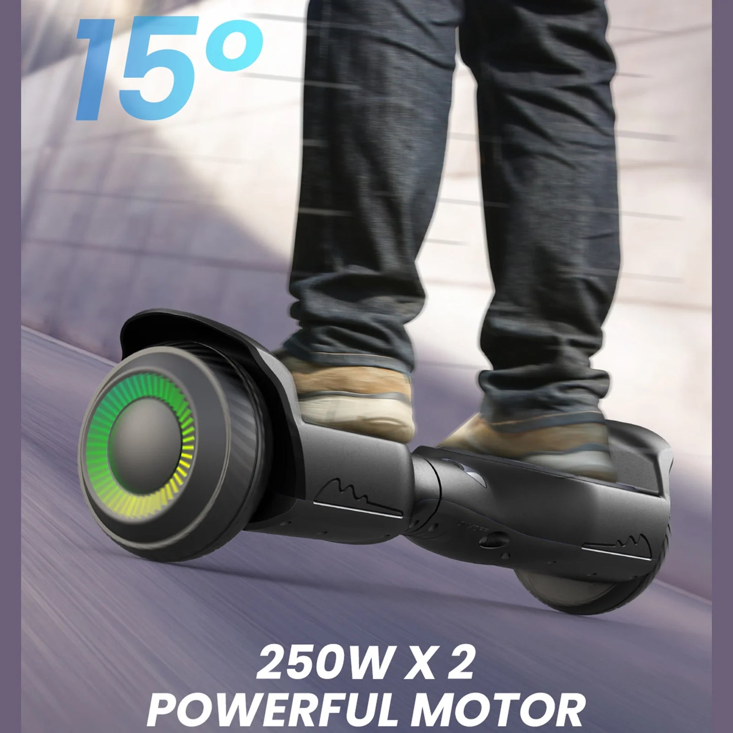 GYROORCE presents a 6.5 inch all-terrain self-balancing hoverboard built for kids to ride with confidence and style.