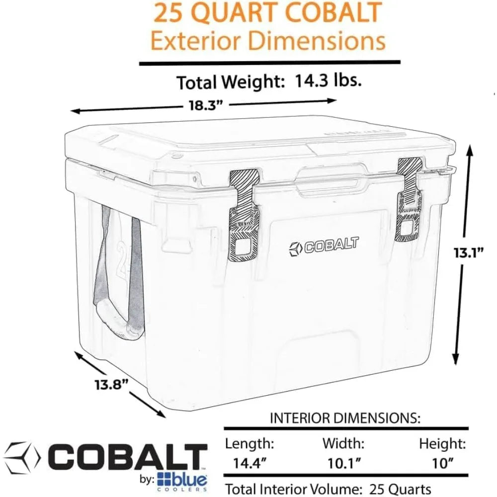 Keep your drinks cold and your adventures worry free with this rugged 25 quart ice chest you can rely on.