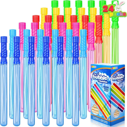 You can create bigger bubbles and lasting memories with the Joyfy 24 pack of large bubble wands for outdoor play.