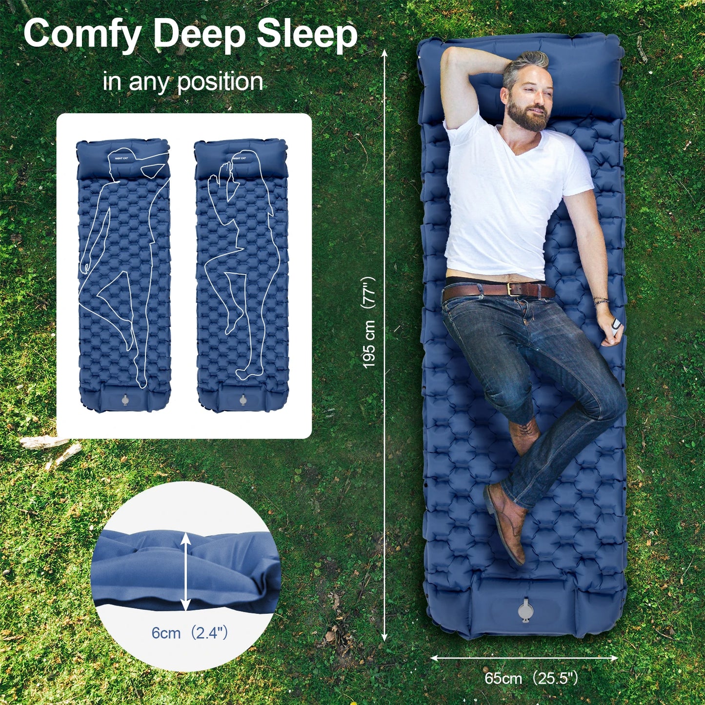 Sleep soundly outdoors with this waterproof ultralight air mattress that packs down tiny, inflates fast, and supports you through rugged campsite nights.
