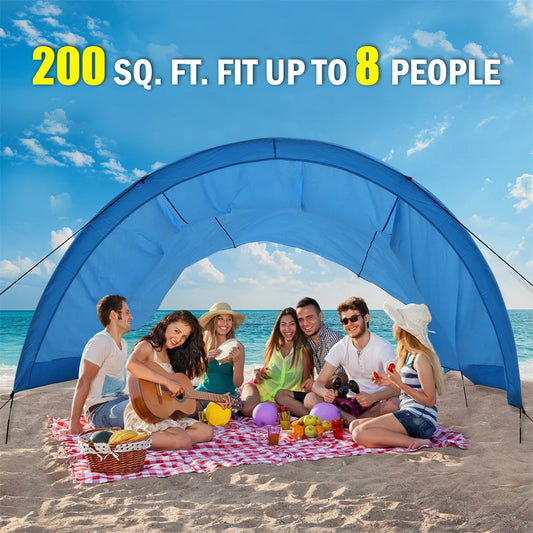 Experience expansive shade and effortless setup with a tent that spans up to 200 square feet of UPF 50+ protection, perfect for you and groups of four to eight people.