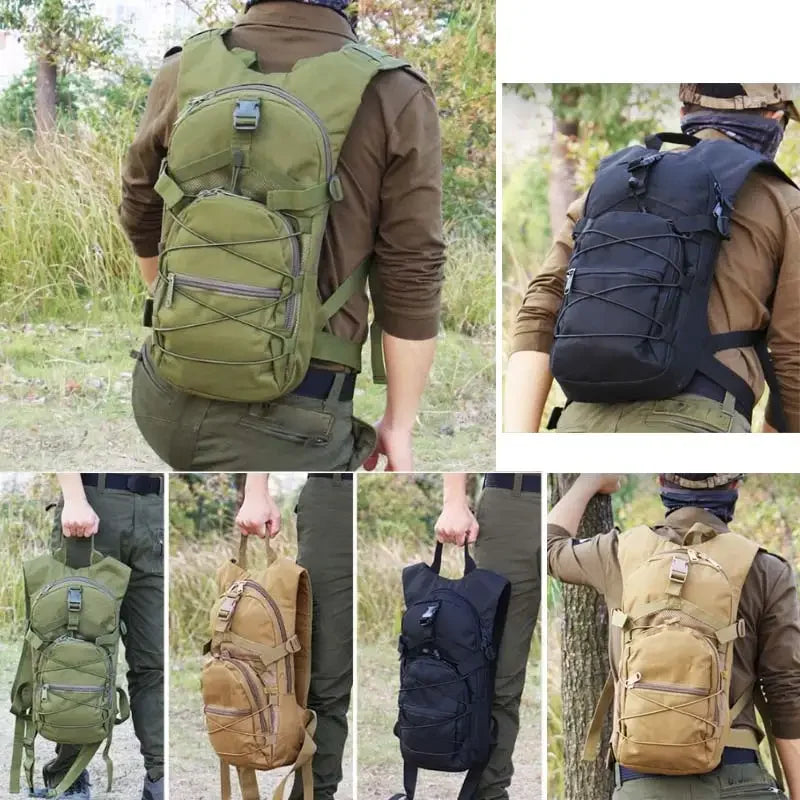 From scione, this 15L Molle tactical backpack is your versatile companion for cycling, hiking, camping, and everyday adventures.