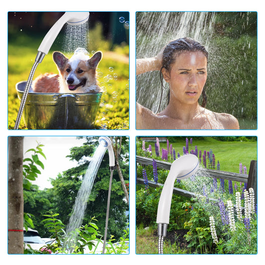 TOMSHOO Portable Camping Shower Pump USB Rechargeable Outdoor Water Shower