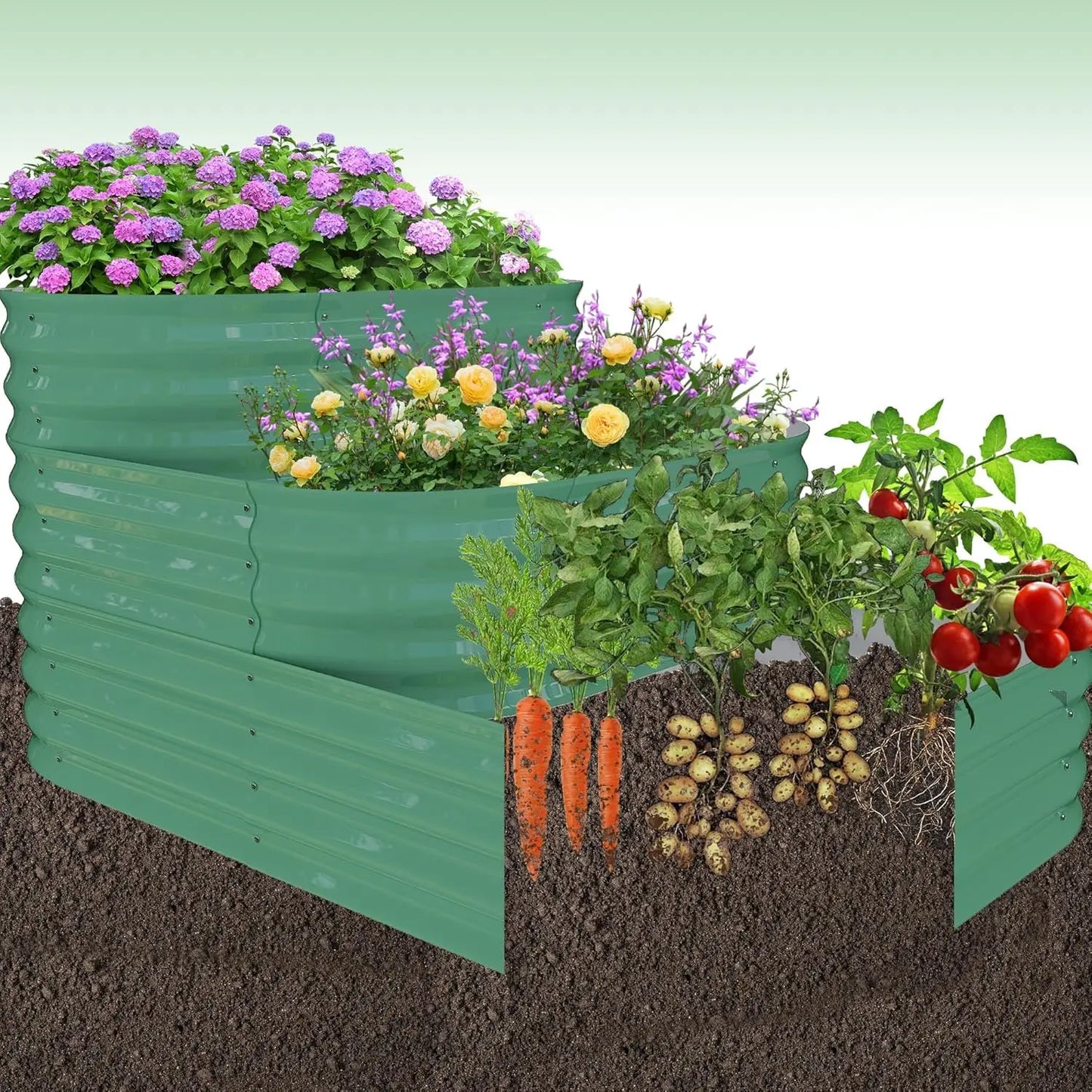 Grow a thriving backyard garden with this rugged raised bed built for durability, efficiency, and effortless maintenance outdoors.