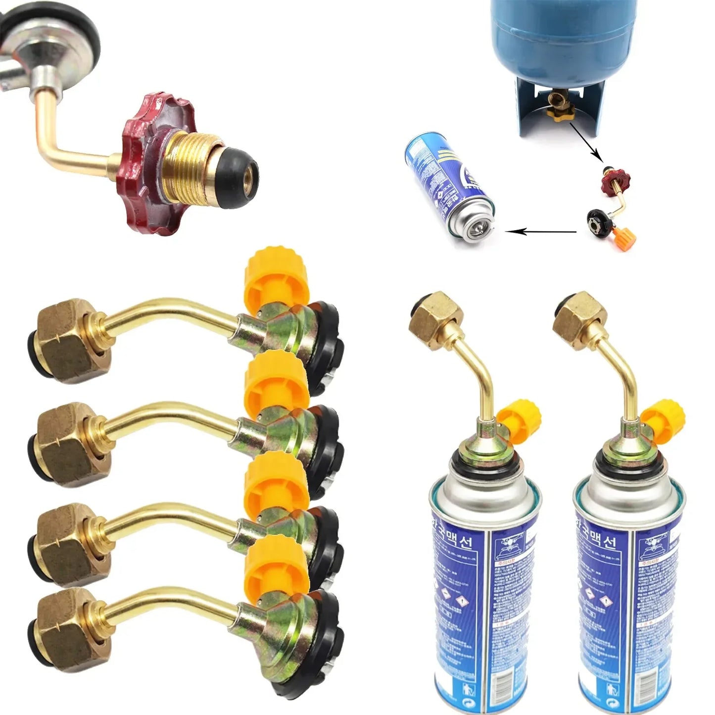 Effortlessly power your outdoor cooking with the Shunmaii gas butane cylinder refill adapter for reliable performance.