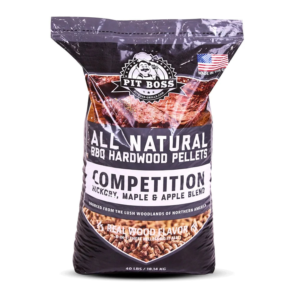 Competition Blend Hardwood BBQ Pellets Maple Hickory Cherry 40 Lb Long Burn