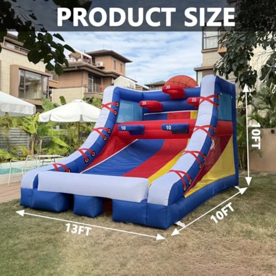 OLOEY Inflatable Ring Toss Game With Blower For Adults Durable PVC