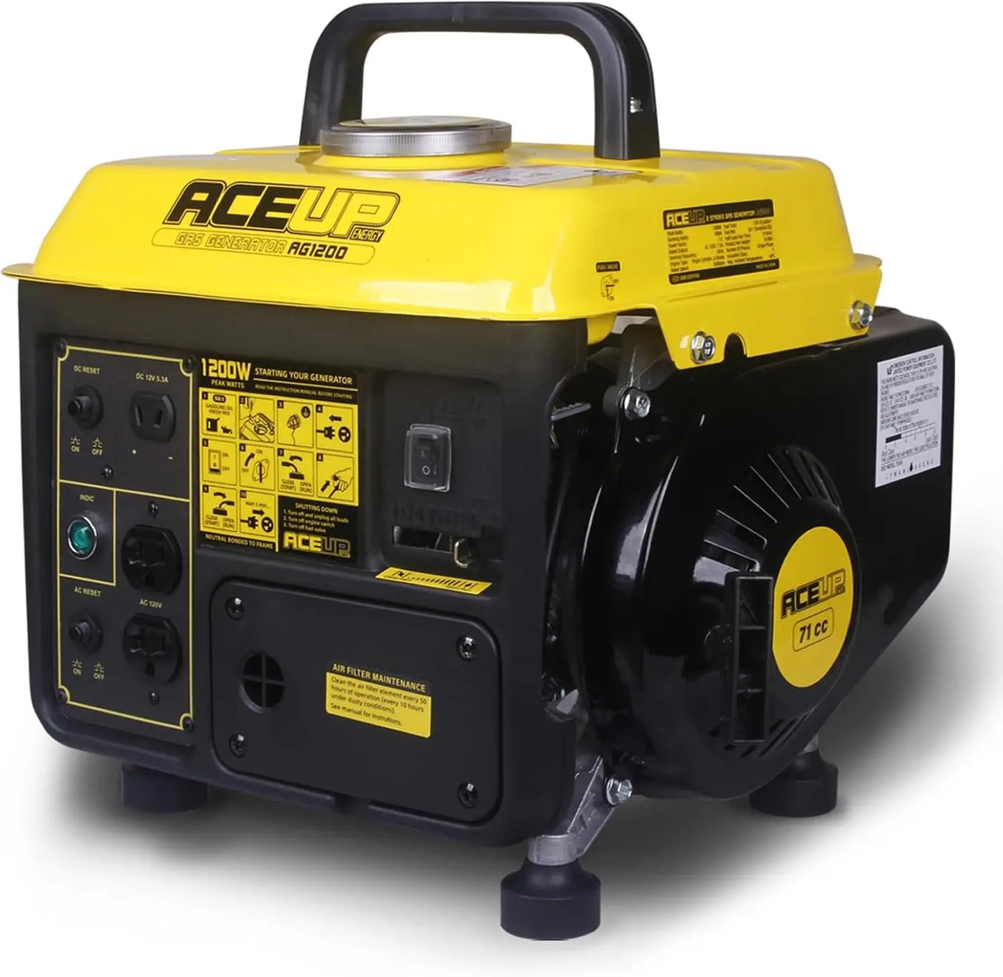 Power wherever you roam with the XMSJ 1200W gas powered generator, your reliable partner for home backup and outdoor adventures.