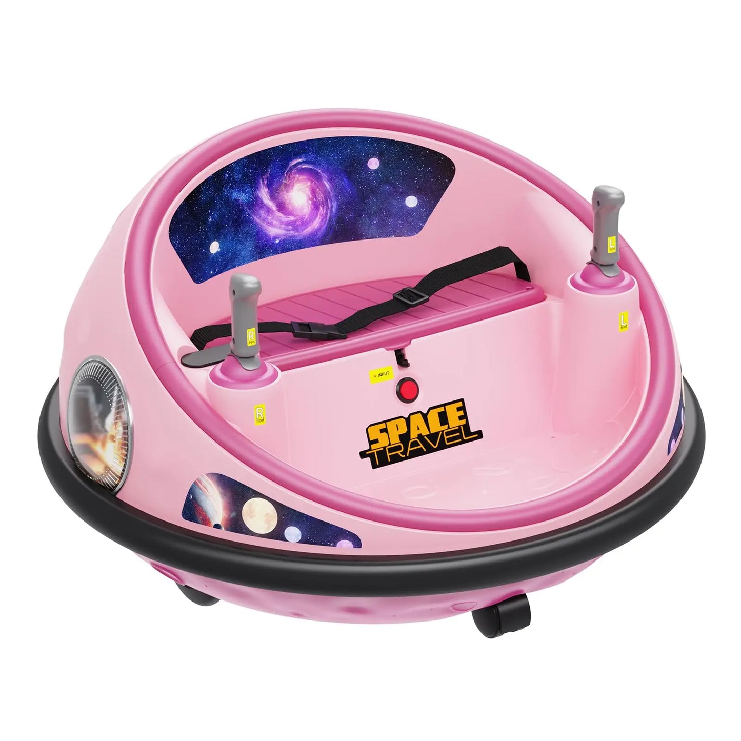 Spin into endless fun with this versatile 360 degree spinning kids electric bumper car that delivers safe, exhilarating play for indoors or outdoors, featuring easy to use controls for you, bright LED lights, and fuss free charging for hours of smiles.