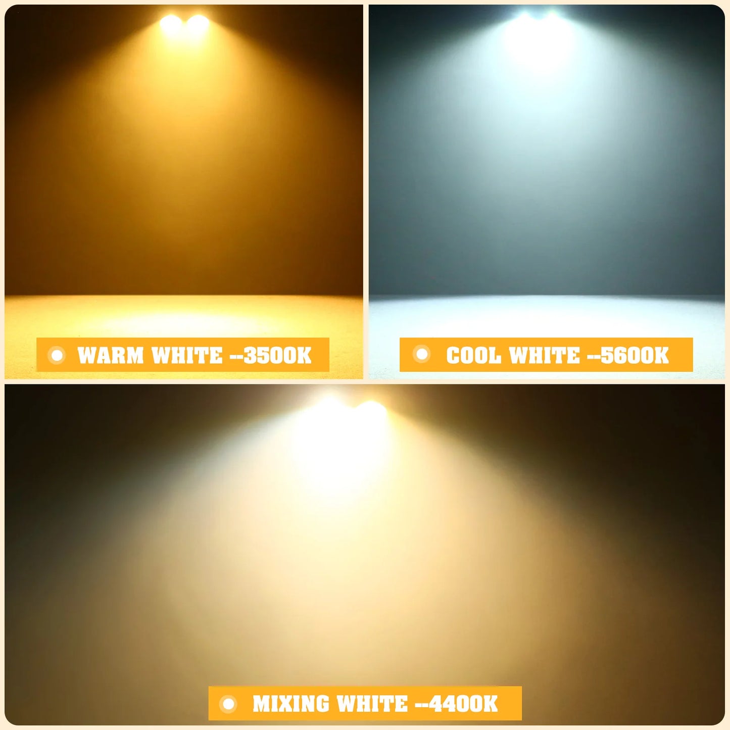 From U'King, four 200W COB Par Lights empower you with blazing, versatile stage illumination.