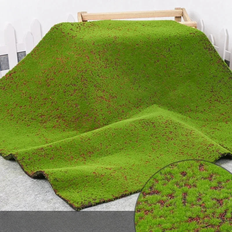 Artificial Moss Turf Grass Outdoor Lawn Carpet For Garden Decor