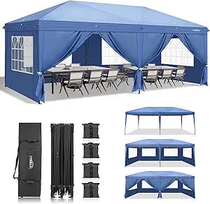 Experience instant shade and effortless setup for outdoor events with this 10x20 pop up canopy that travels with you anywhere.